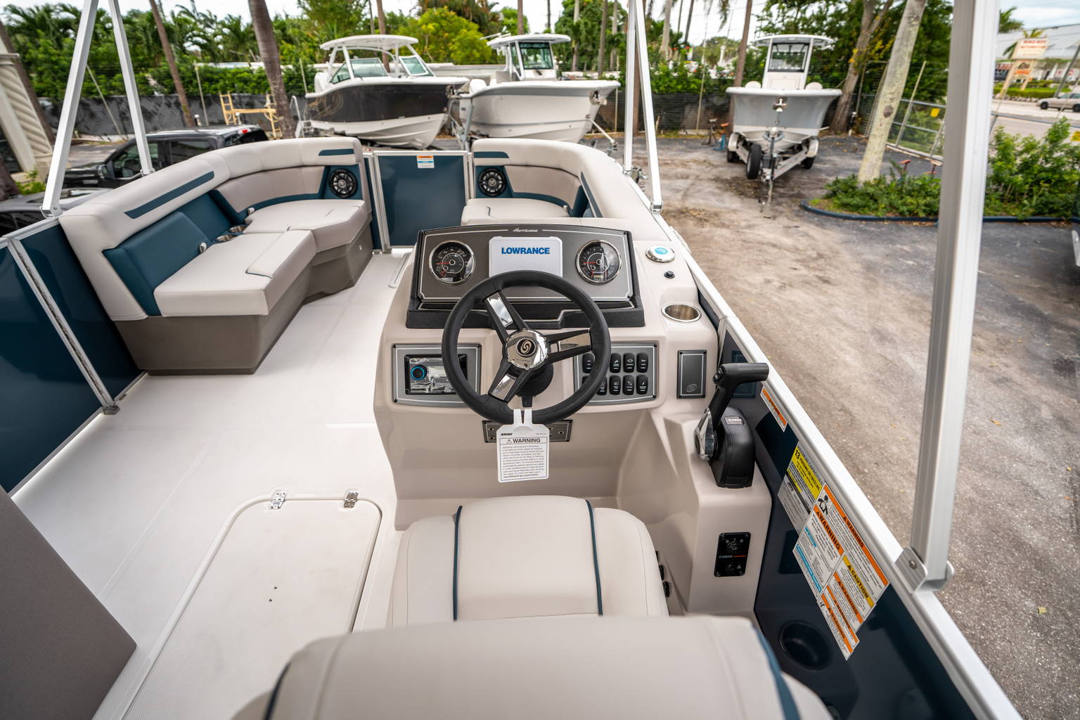 New 2025 Hurricane FunDeck 2260 OB #8496 image 17