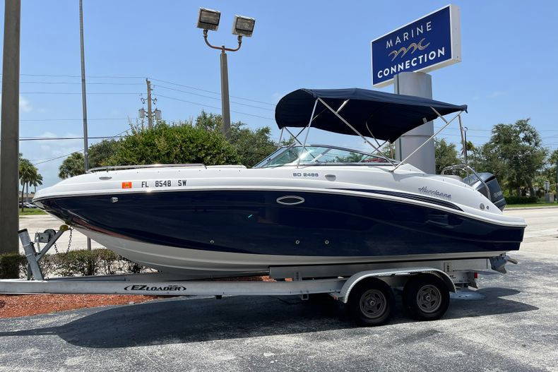 Used 2021 Hurricane SunDeck SD 2486 OB #7641 image 1