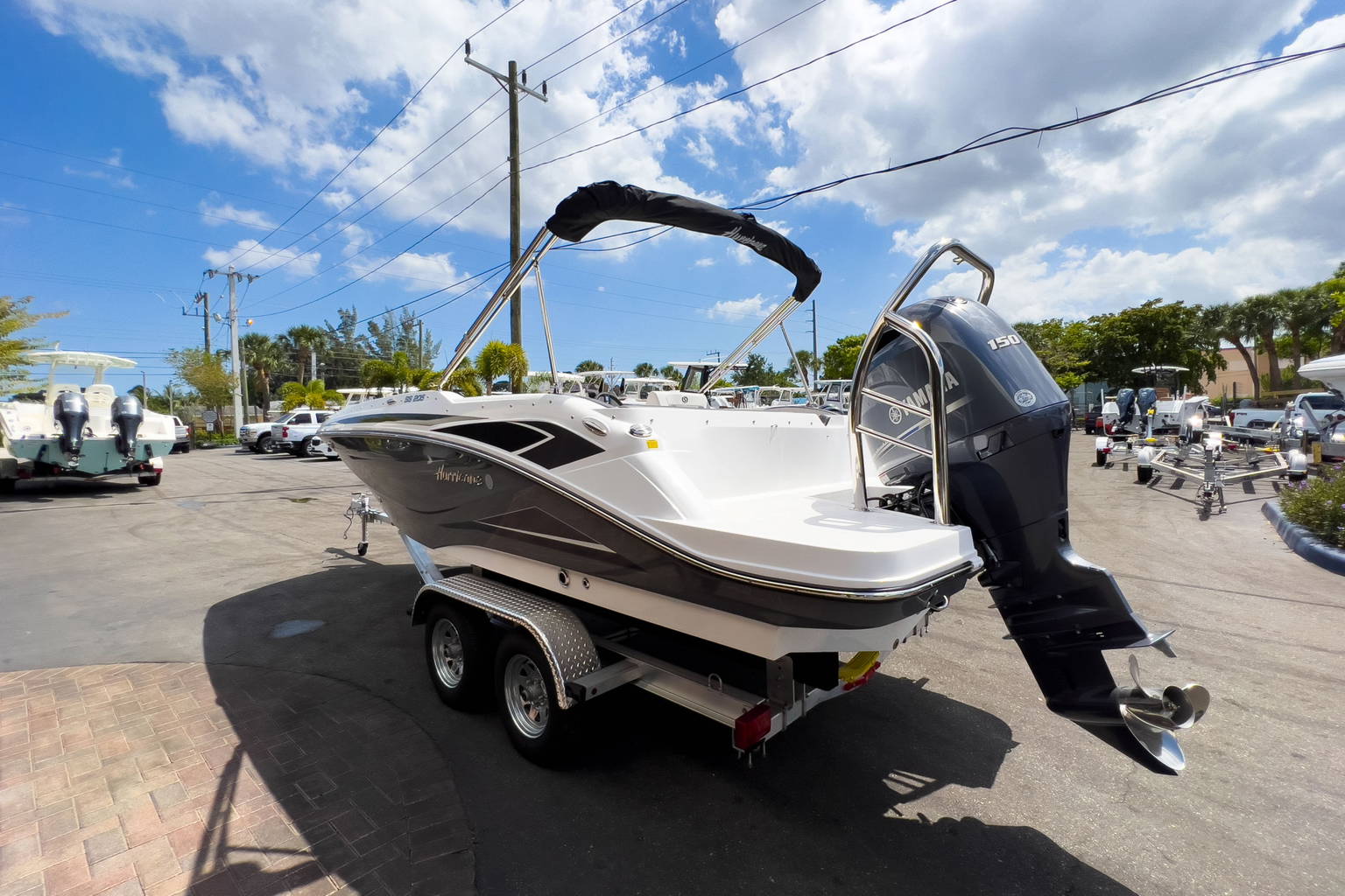 New 2023 Hurricane SunDeck Sport OB SS 205 OB #0080 image 6